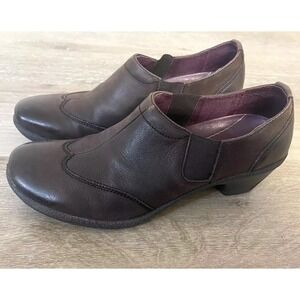 Romika Women's Brown Leather Slip On Casual Loafer Shoes. Size 39 Us 9 Comfort